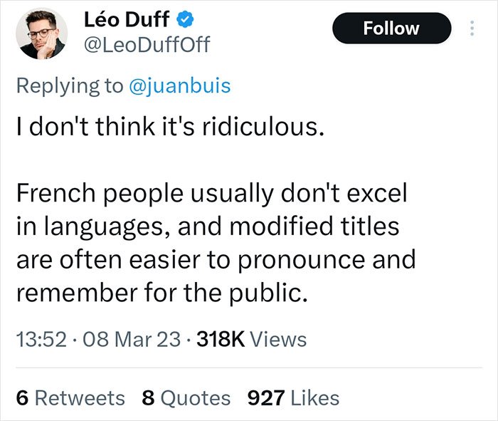 9 Hilarious Instances When the French 'Translated' English Movie Titles into English