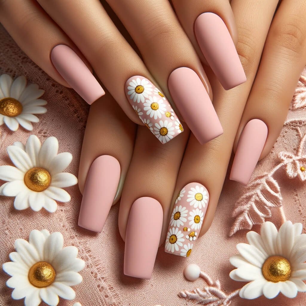 Daisy Acrylic Nails: Blooming Nail Designs for a Fresh Look