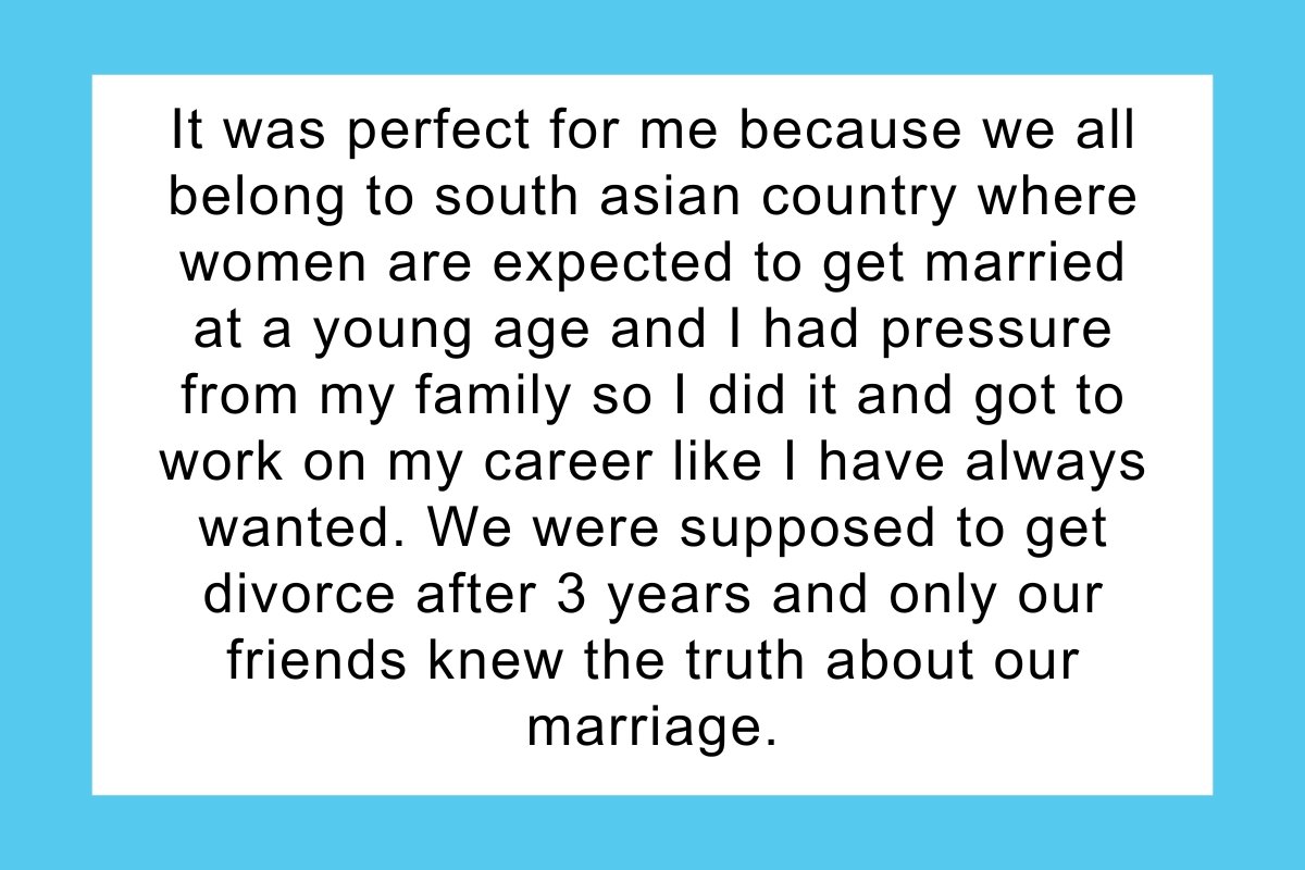 "AITA for not being truthful about my marriage?"