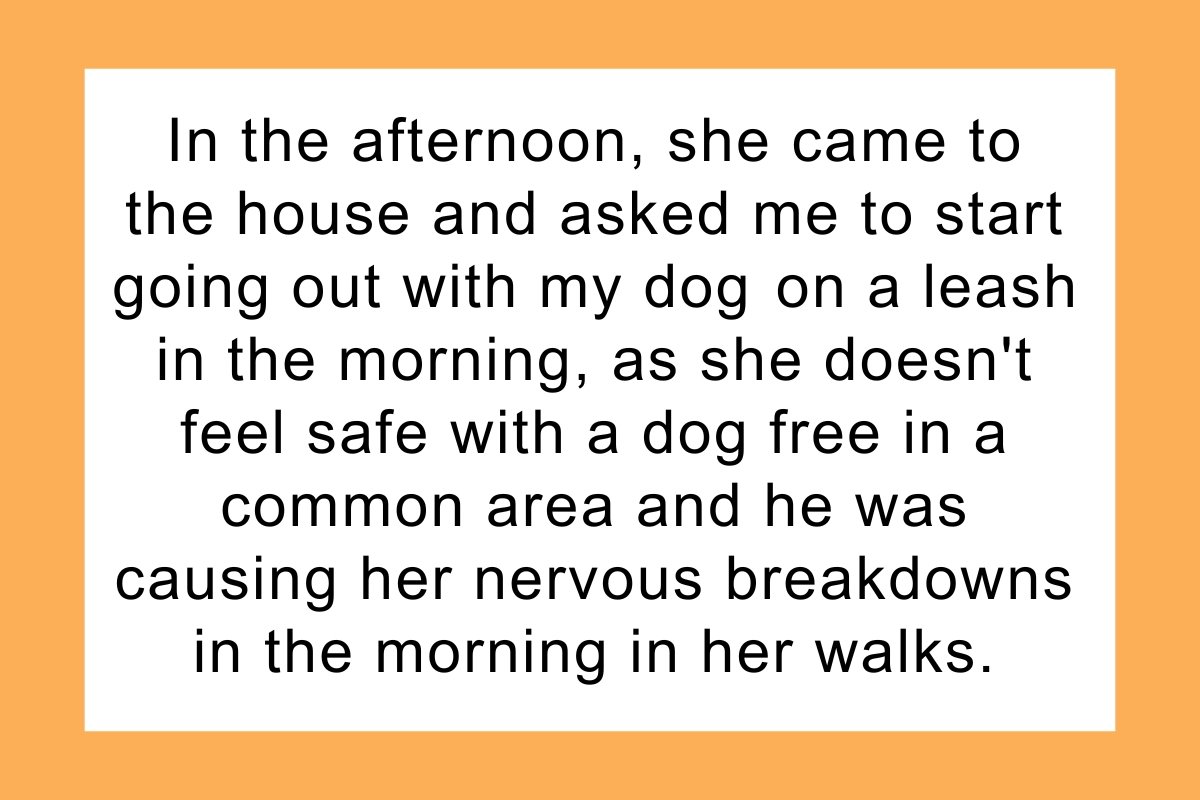 Woman lets dog run free in garden, neighbor says, 'this is triggering my phobia.'