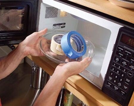 Use Your Microwave To Refresh Tape That Is Not-So-Sticky