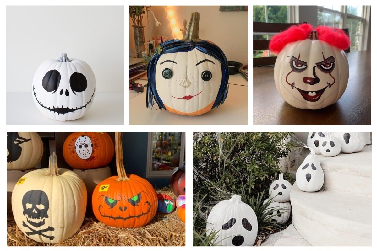 31 Scary Halloween Painted Pumpkin Ideas