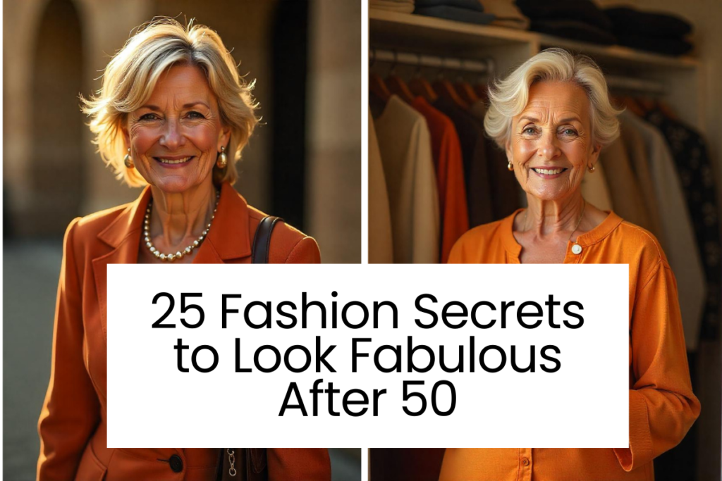 25 Fashion Secrets to Look Fabulous After 50